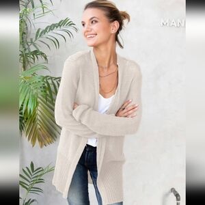 Anthropologie Wooden Ships Womens Eryn Cardigan Sweater Fisherman Preppy Large